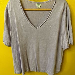 Lavender knit T-shirt